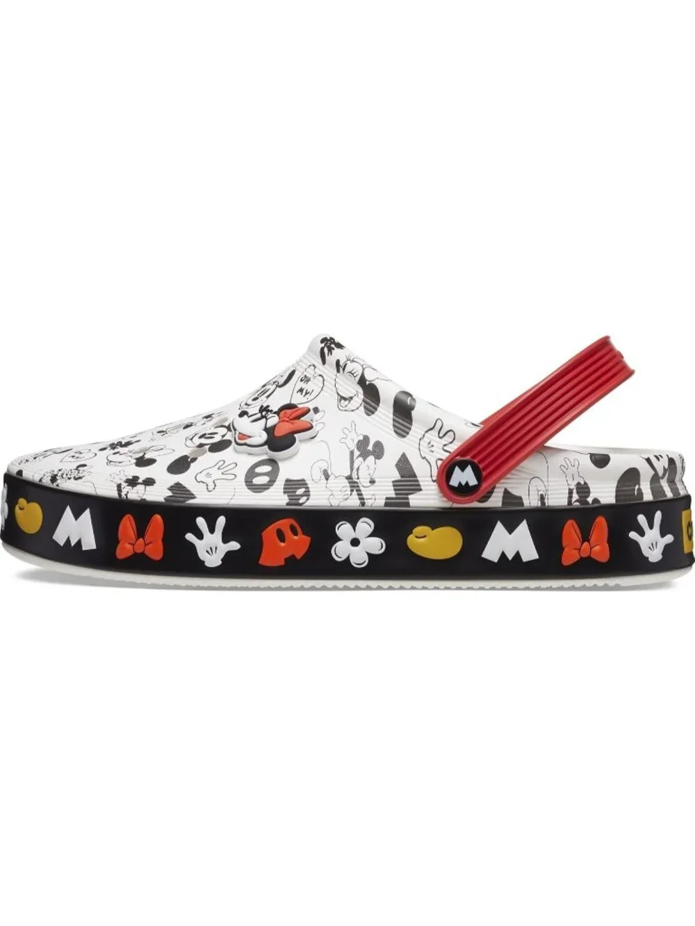 NIB Crocs Unisex Adult Mickey Off Court Clog Classic w/ 2 Charms Size 13 Men's